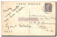 CPA Lyon Basilique de ND de Fourviere Statue de Saint Michel 