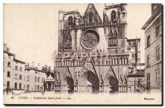CPA Lyon Cathedrale Saint Jean 