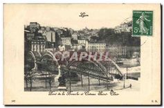 CPA Lyon Pont de la Boucle et Coteau Saint Clair 