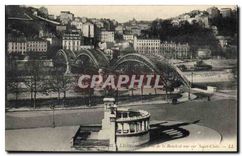 CPA Lyon Le Pont de la Boucle vue sur Saint Clair 