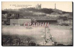 CPA Lyon Pont du Palais de Justice et Coteau de Fourviere 