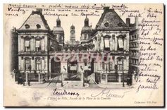 CPA Lyon L'Hotel de Ville Facade de la Place de la Comedie 