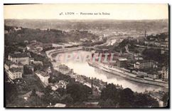 CPA Lyon Panorama sur la Saone 
