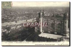 CPA Lyon Notre Dame de Fourviere L L Observatoire du Restaurant GAY Tour de Fourviere 