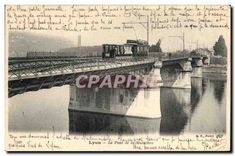 CPA Lyon Le Pont de la Mulatiere Tramway
