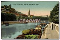 CPA Lyon Vue sur la Saone vers Saint Georges