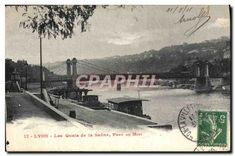 CPA Lyon Les Quai de la Saone Pont Midi