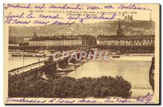 CPA Lyon Le Pont de la Guillotiere le plus ancien de Lyon construit de 1210 a 1372 L'Hotel Dieu et F