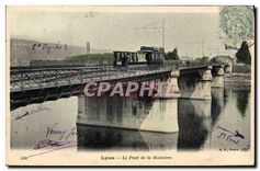 CPA Lyon Pont de la Mulatiere Tramway