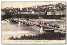 CPA Lyon Pont Morand Quai St Clair et Coteau de la Croix Rousse