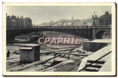 CPA Lyon Vues de Lyon L'Hiver Le Pont La Feuillee