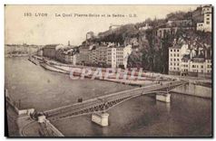 CPA Lyon Le Quai Pierre Scize et le Saone
