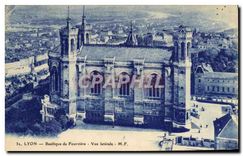 CPA Lyon Basilique de Fourviere Vue Laterale