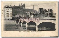 CPA Lyon Pont Tilsitt Coteau de Fourviere