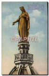 CPA Lyon La Vierge Doree monumentale sourannant la vieille Chapelle de Fourviere dominant l'immense 