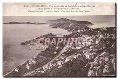 CPA Beaulieu Vue generale et Saint Jean Cap Ferrat Vue prise de la Nouvelle Corniche