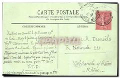 CPA Menton Vue prise entre les Rochers