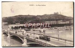 CPA Lyon Le Pont Gallieni Tramway