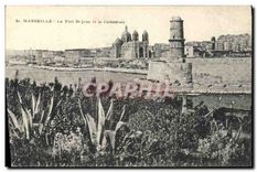 CPA Marseilles Le Fort St Jean et le Cathedrale