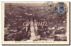 CPA Marseilles Panorama de la Ville vu de Notre Dame de la Garde