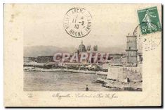 CPA Marseilles Cathedrale et Fort St Jean