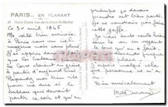 CPA Paris en flanant Notre Dame vue de la PLace St Michel