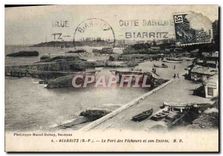 CPA Biarritz (B P) Le Port des Pecheurs et son Entree