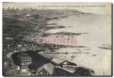 CPA Cote d'Azur a Vol d'Aeroplane de Canne a Nice