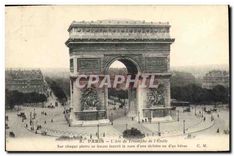 CPA Paris L'Arc de Triomphe de L'Etoile Sur Chaque pierre se trouveinscrit le nom d'une victoire ou 