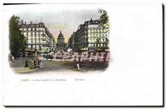 CPA Paris La Rue Soufflot et le Patheon