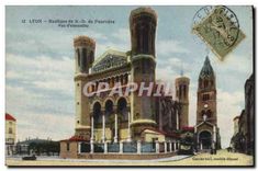 CPA Lyon Basilique de N D de Fourviere Vue d'ensemble