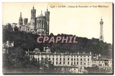 CPA Lyon Coteau de Fourviere et Tour Metallique