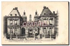 CPA Lyon Hotel de Ville Facade de la Place de la Comedie