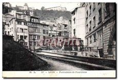 CPA Lyon Funiculaire de Fourvieres