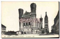 CPA Lyon Notre Dame de Fourviere la Facade