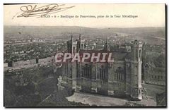 CPA Lyon Basilique de Fourviere prise de la Tour Metallique