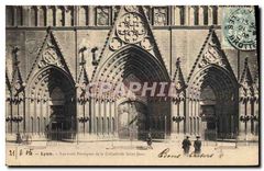 CPA Lyon Les Trois Portiques dela Cathedrale Saint Jean