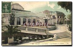 CPA Vichy Le Casino La veranda et le Theatre