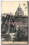 CPA Paris Le Funiculaire et le Sacre Coeur