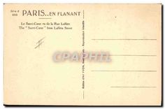 CPA Paris en Flanant Le Sacre Coeur vu de la Rue Lafitte