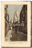 CPA Paris La Basilique du Sacre Coeur et rue du Chevalier de la Barre