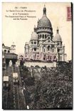 CPA Paris Sacre Coeur de Montmartre et Le Funiculaire