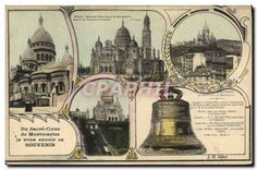 CPA Paris Sacre Coeur de Montmartre je vous envoie ce souvenir Cloche