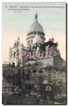CPA Paris la Basilique du Sacre Coeur de Montmartre et Square St Pierre