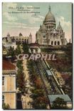 CPA Paris Sacre Coeur Funiculaire le Reservoir de Montmartre