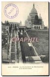 CPA Paris Funiculaire de Montmartre et le Sacre Coeur