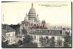 CPA Montmartre Perspective sur la Basilique et Saint Pierre de Montmartre
