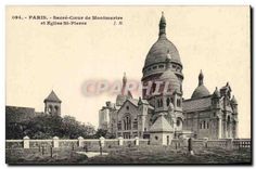 CPA Paris Sacre Coeur de Montmartre et Eglise St Pierre