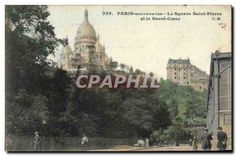 CPA Paris Montmartre Le Square Saint Pierre et le Sacre Coeur