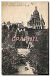 CPA Paris Sacre Coeur et le  Funiculaire de Montmartre